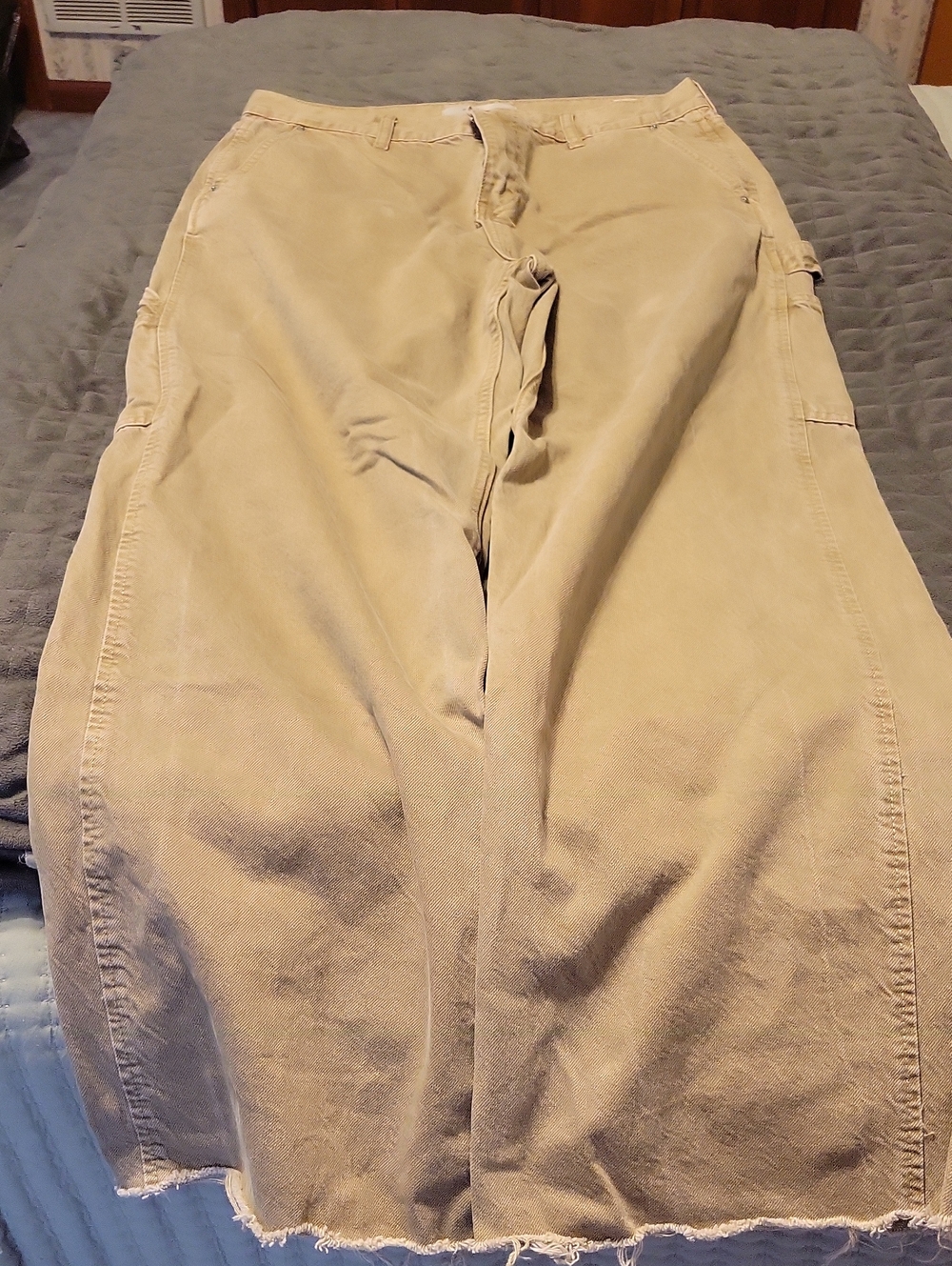 PacSun Men's Twill Cargo Pants - Khaki